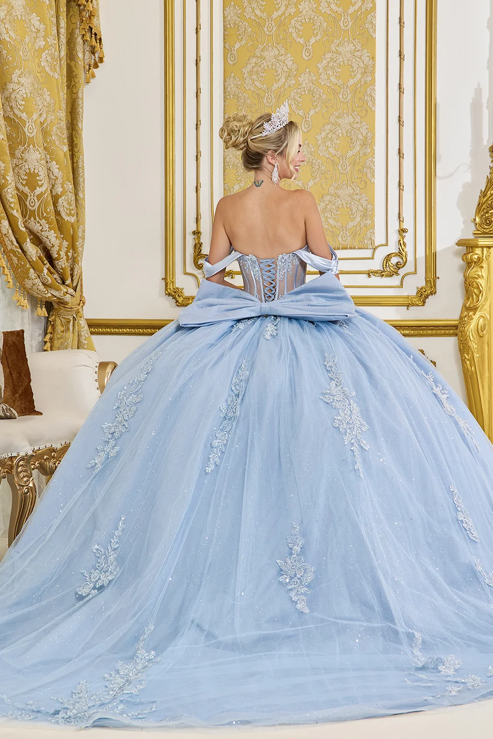 Dress Elegant Floral Quinceañera Dress